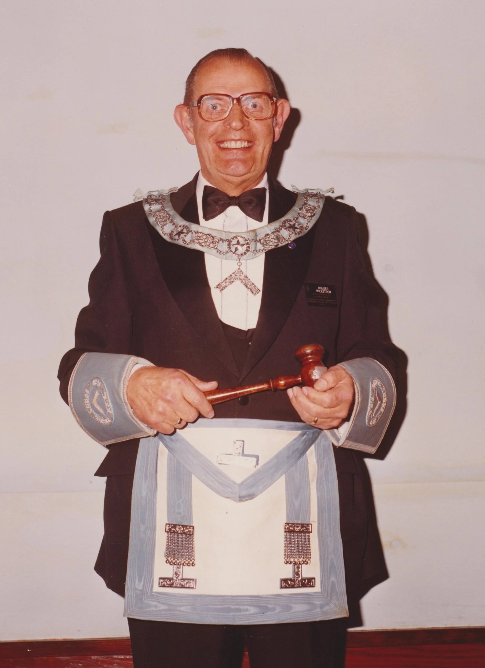 W. Bro. B.A. Holger Wickstrom, Past Master 1984